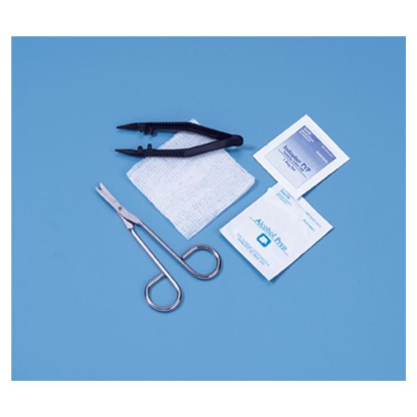 Kit Suture Removal With Gauze/Littauer Hook-Tipped Scissors LF Sterile 50/Ca